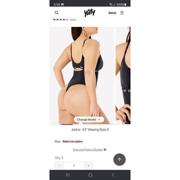 New 3X Fabletic Shimmered Iconic Black Spotlight Shaping Demi Cup Thong Bodysuit - Picture 2 of 11